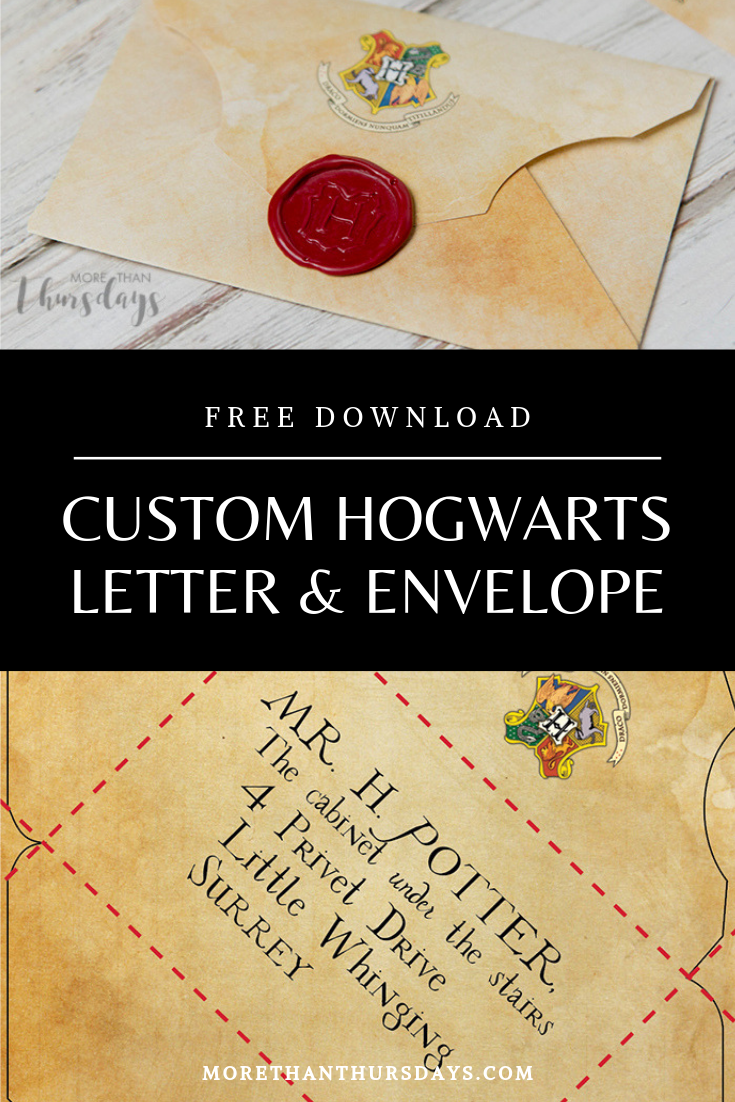 Harry Potter Printable Letter Harry Potter Printable Letter