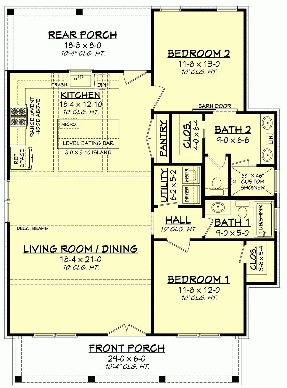House Floor Plans 2 Bedroom 2 Bath