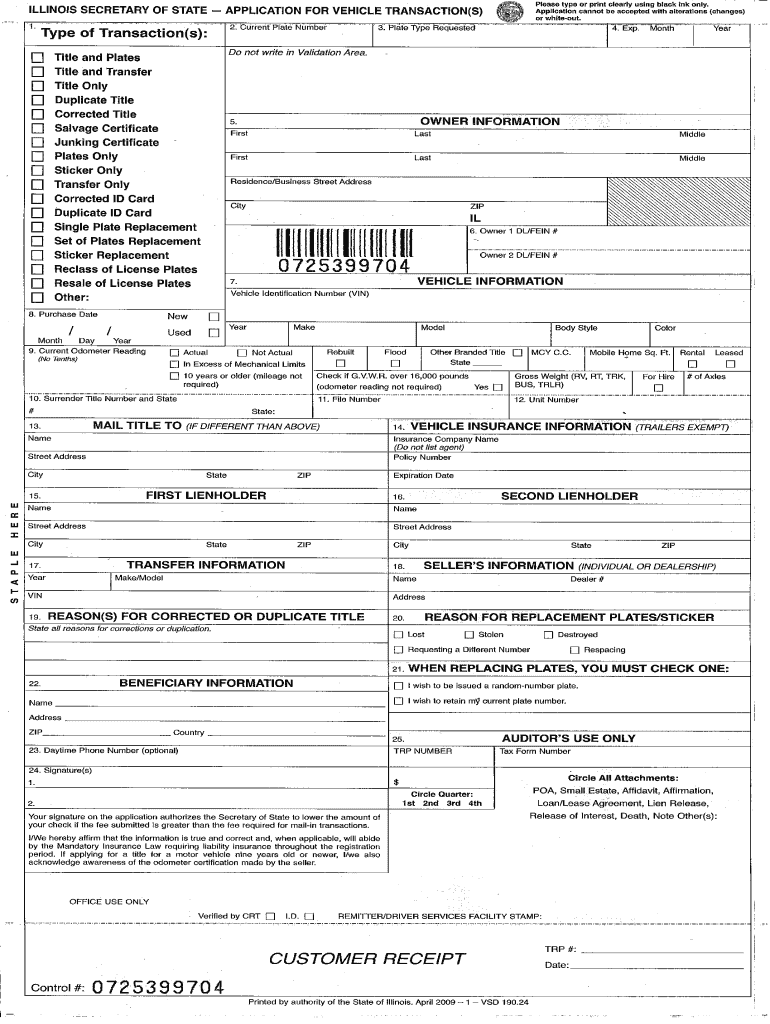 Illinois Vehicle Transaction Complete With Ease AirSlate SignNow