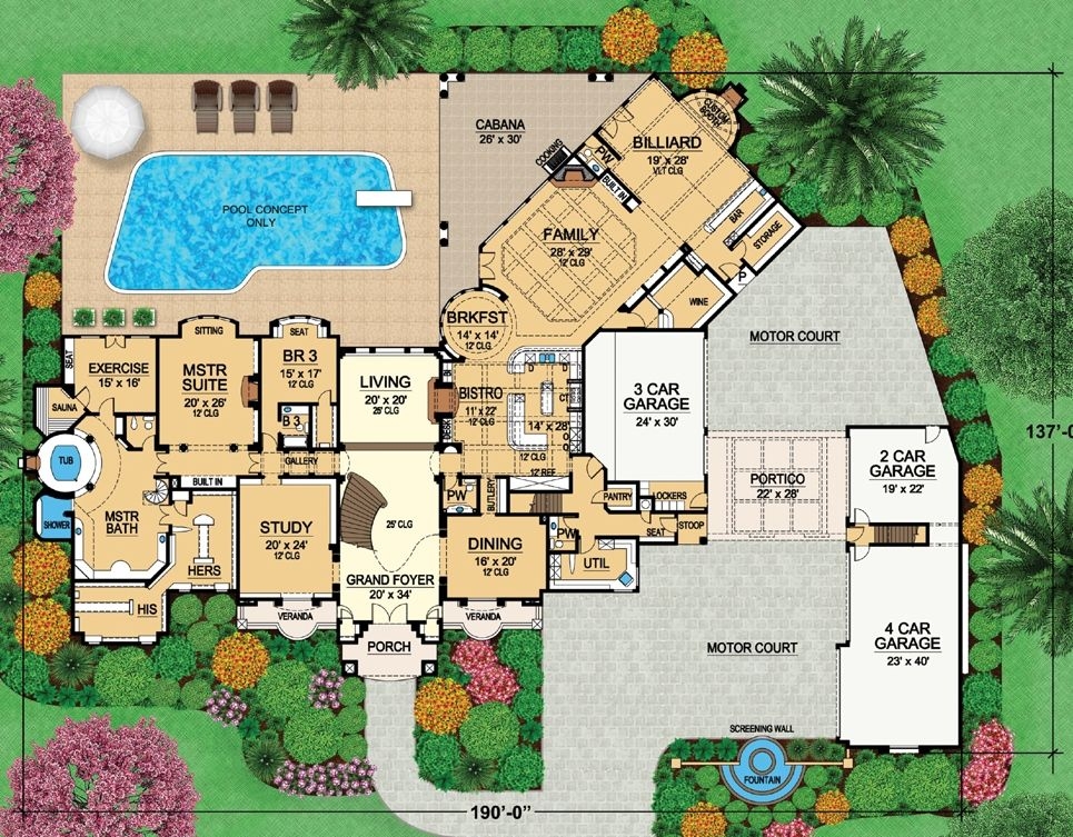 Important Concept 19 Luxury 8 Bedroom House Plans