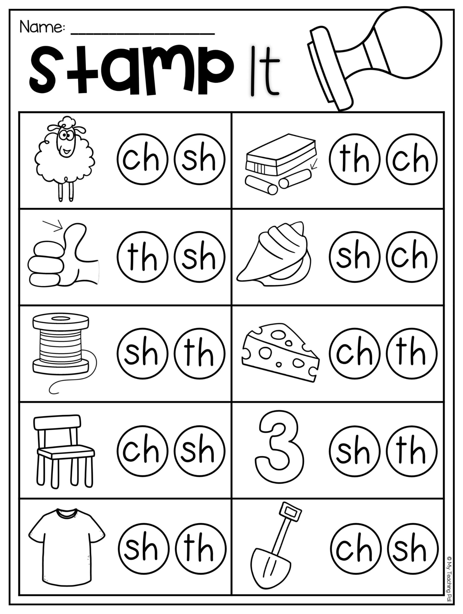 Kindergarten Digraph Worksheets Printable Digraph Worksheets