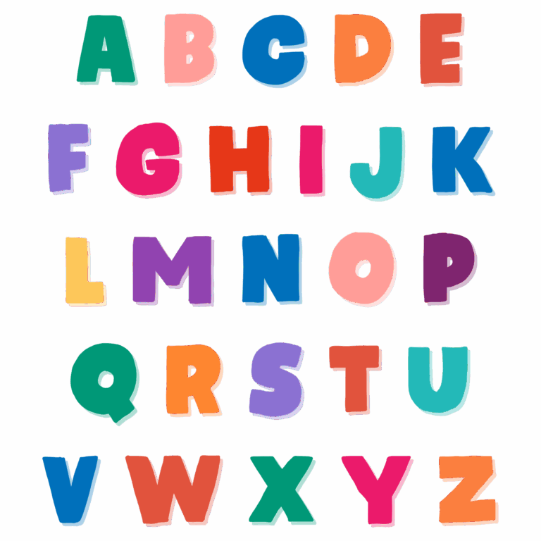 Large Colored Letters 10 Free PDF Printables Printablee