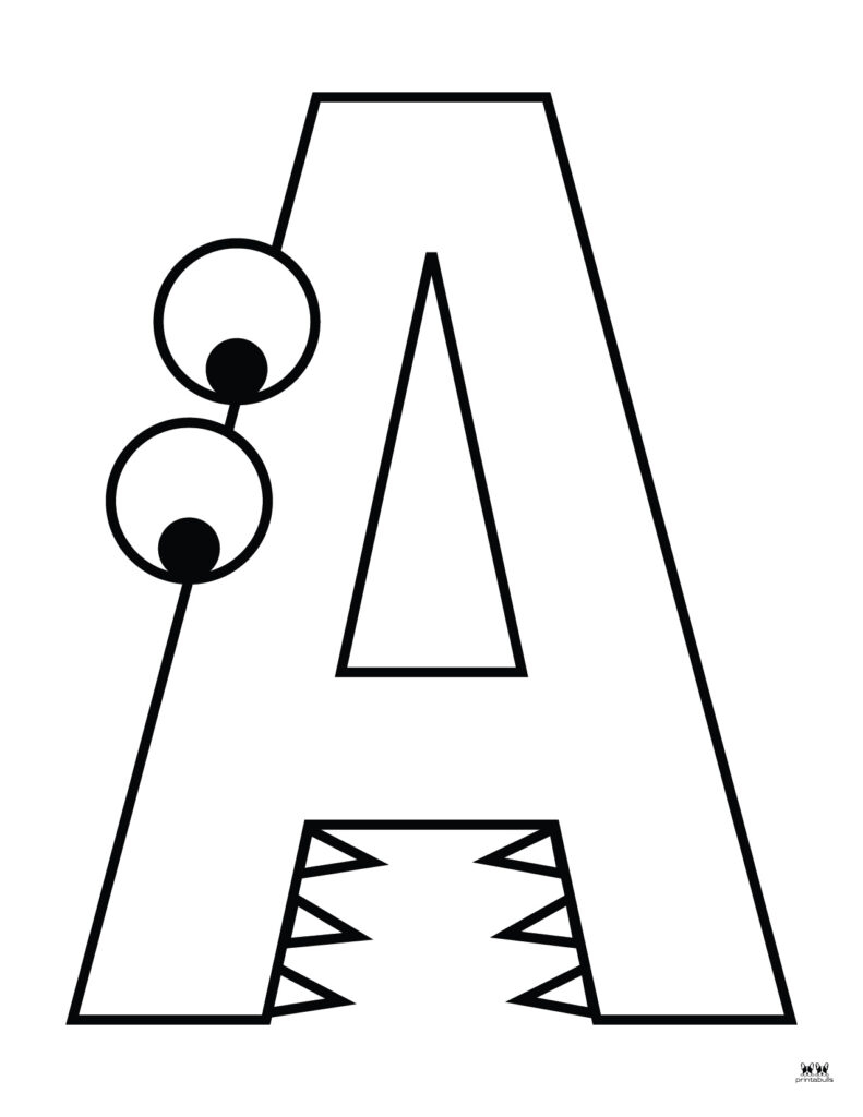 Letter A Coloring Pages 15 FREE Pages Printabulls