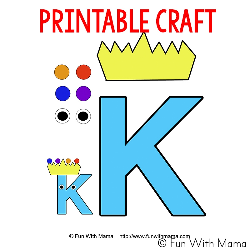 Letter K Activities For Preschool Printable Pack Fun With Mama