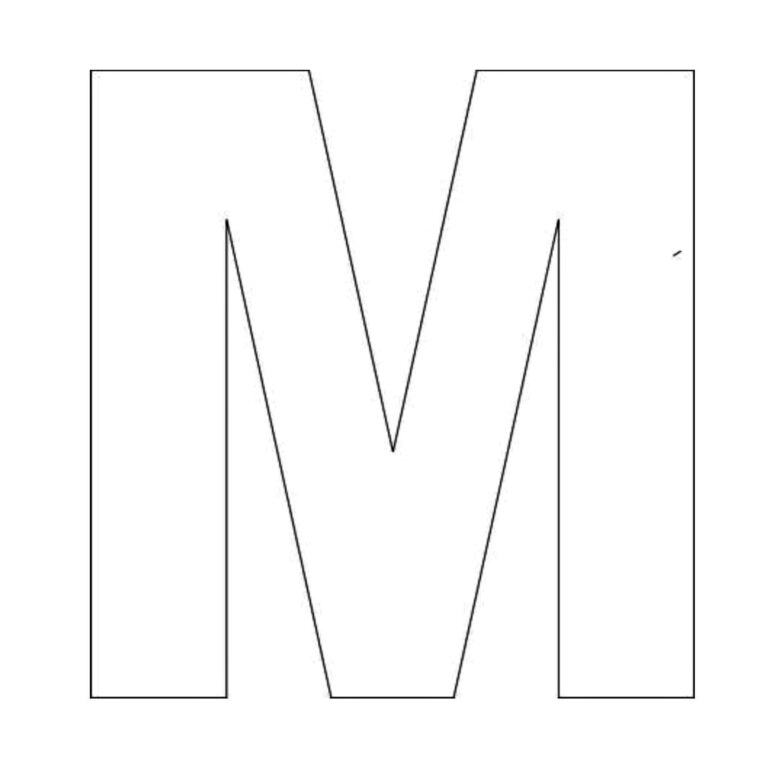 Letter M Template And Song For Kids From Kiboomu Worksheets Lettering 