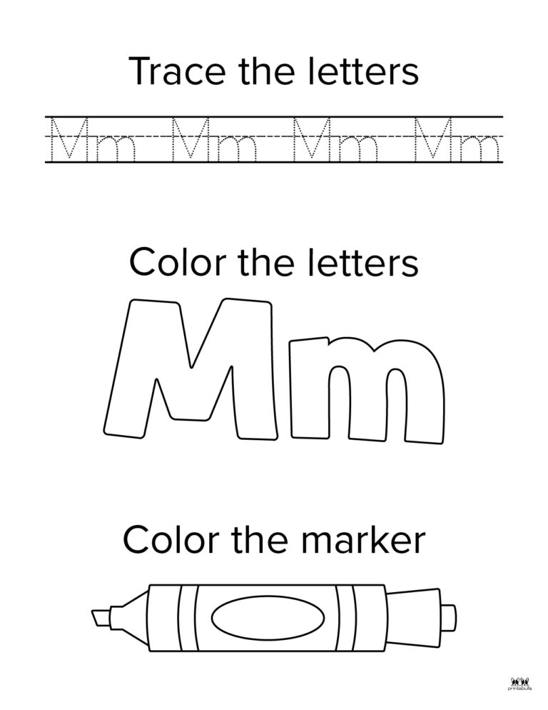 Letter M Worksheets 50 FREE Printables Printabulls