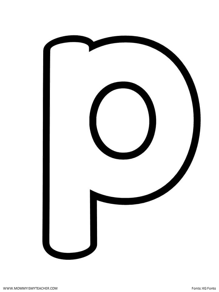 LETTER P PRINTABLES Mommy Is My Teacher