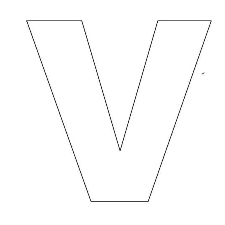 Letter V Printable Paringin st1