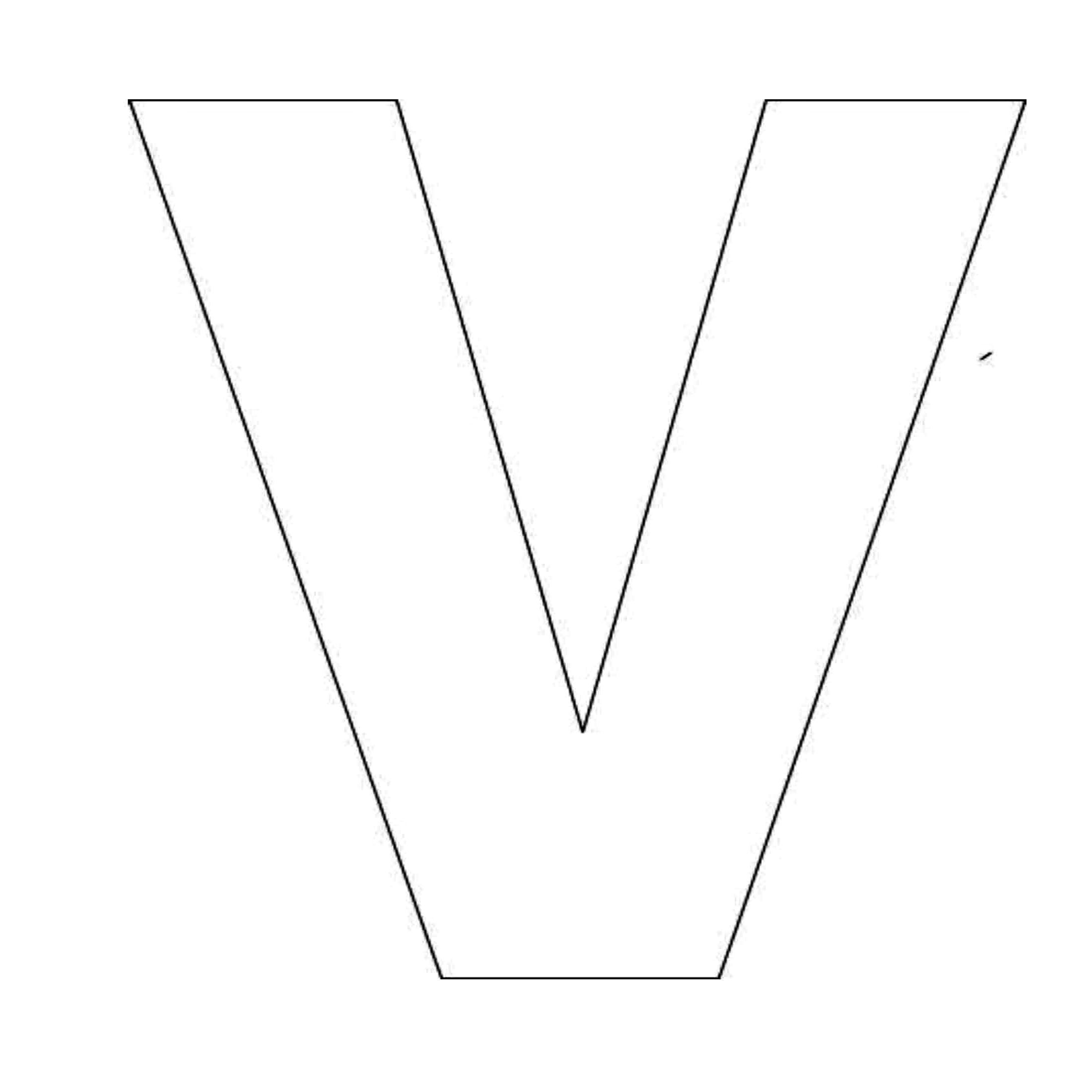 Letter V Printable Paringin st1