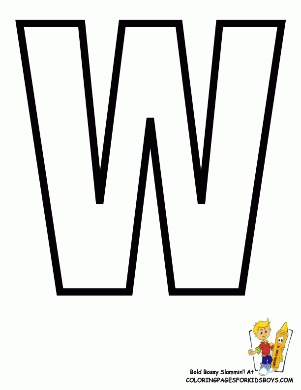 Letter W Printable