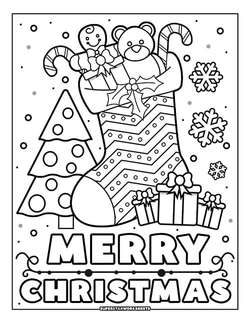 Merry Christmas Coloring Pages