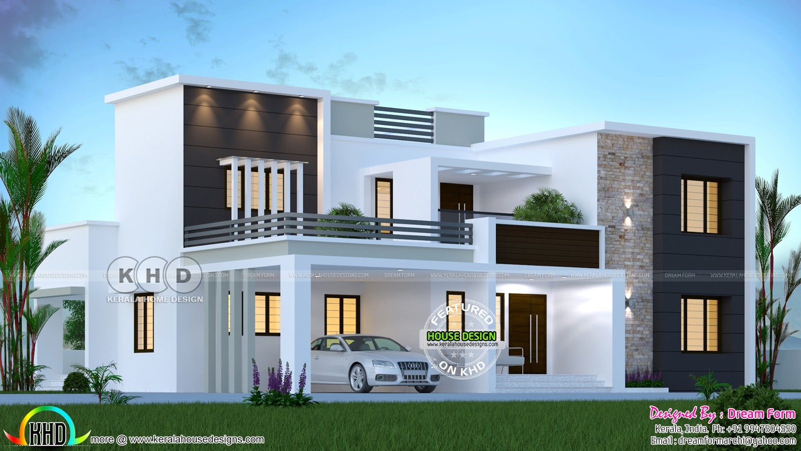 Modern Home Design 7x7m With 4 Bedrooms Home Ideas