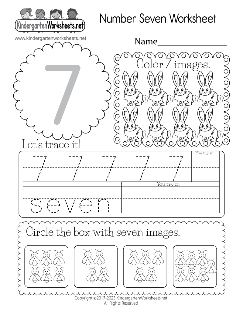 Number 7 Worksheet Free Preschool Number 7 Worksheet Free Preschool