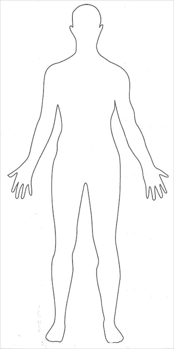 Outline Of A Human Body Printable