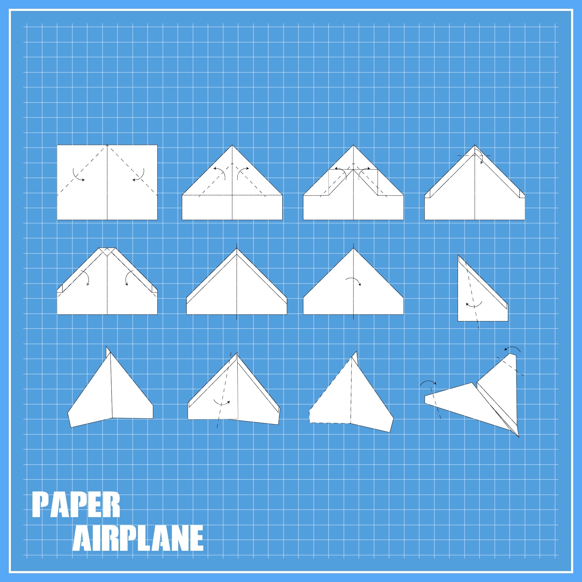 Paper Airplane Templates 14 Free PDF Printables Printablee