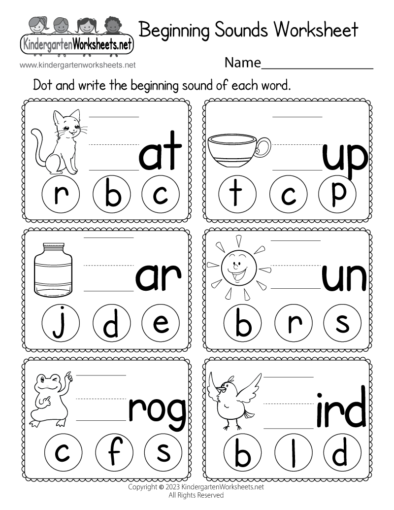 Phonics Printable Worksheets