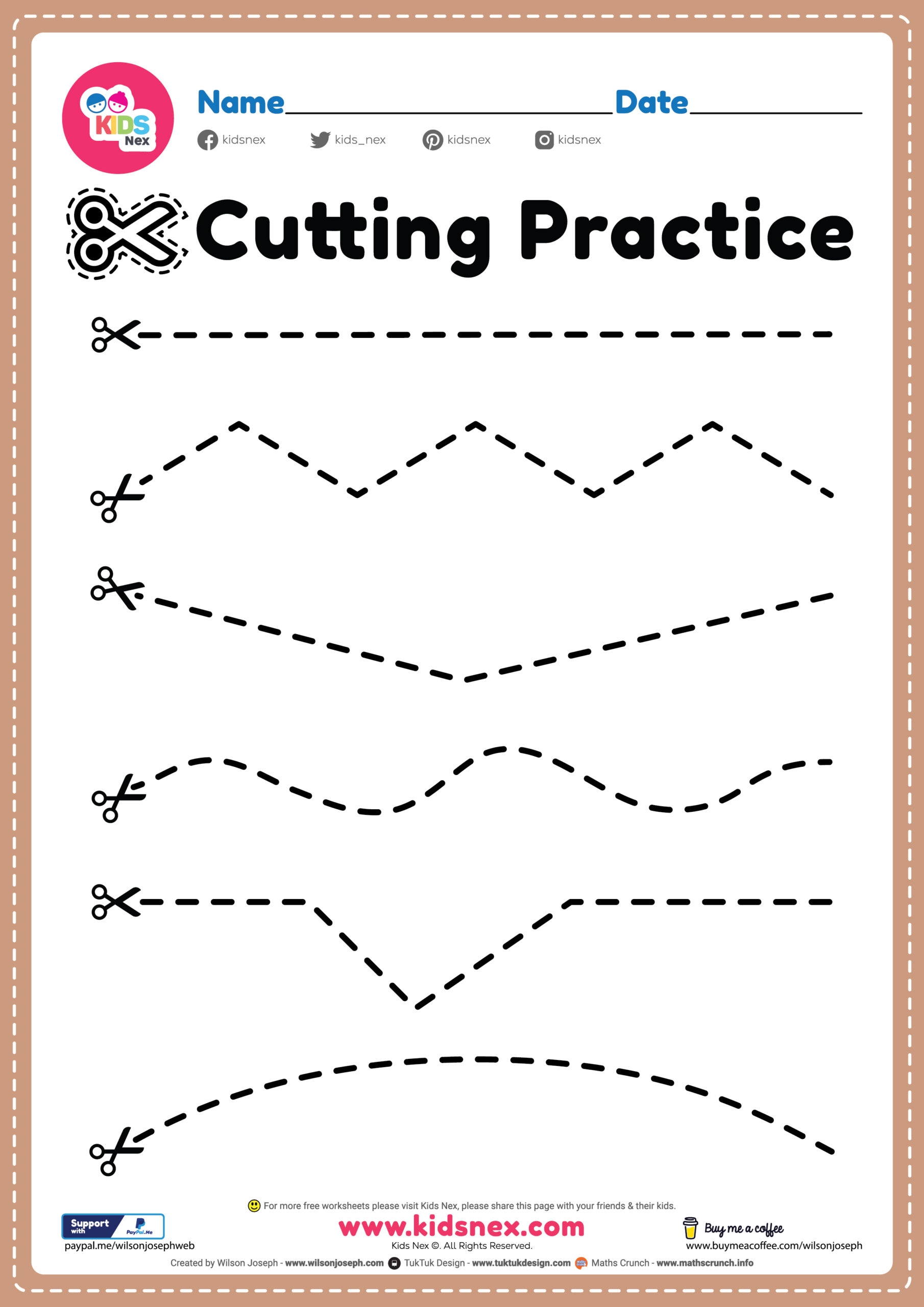 Pin On Preschool Cutting Worksheets Tricky Cutting Practice Worksheet 