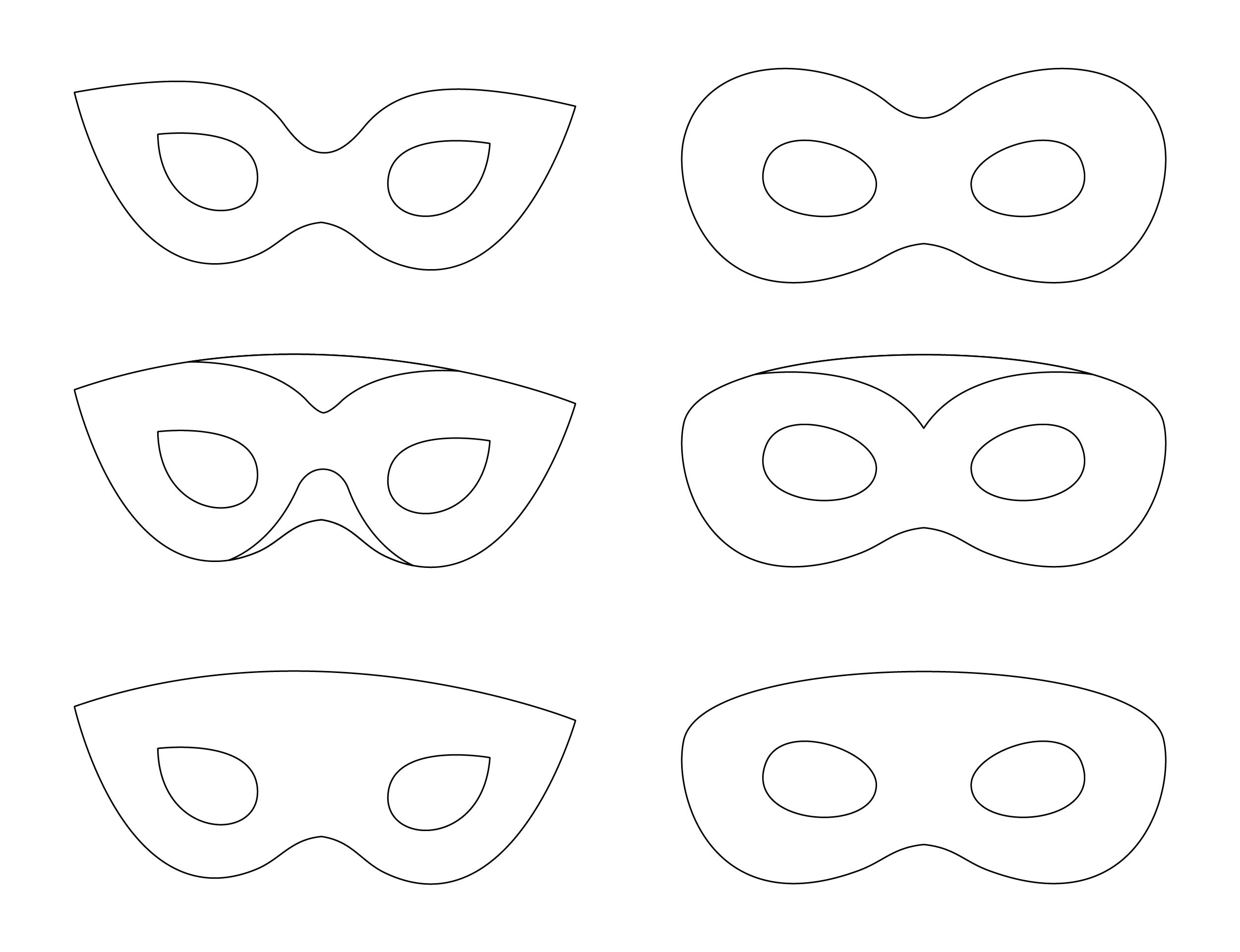 Plain Masks Templates 10 Free PDF Printables Printablee