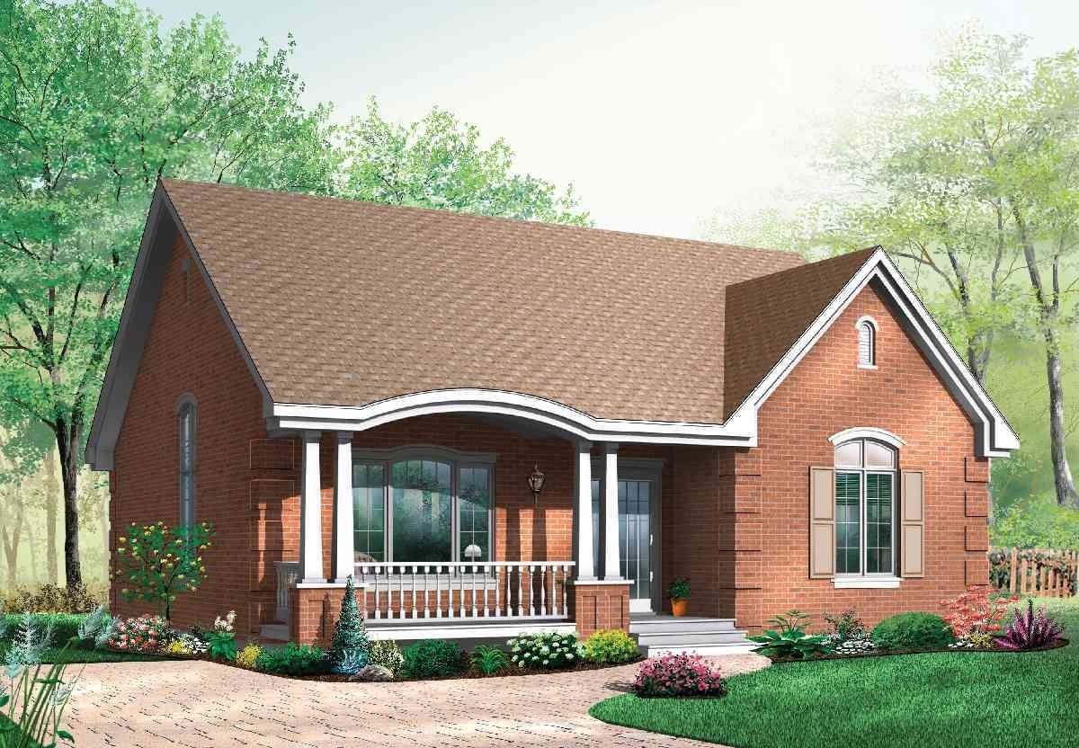 Plan 21275DR Popular Brick House Plan With Alternates Brick House Plan 21275DR Popular Brick House Plan With Alternates Brick House
