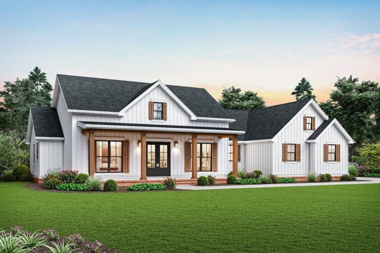 Plan 69755AM Modern Farmhouse Plan With Vaulted Great Room And Outdoor 