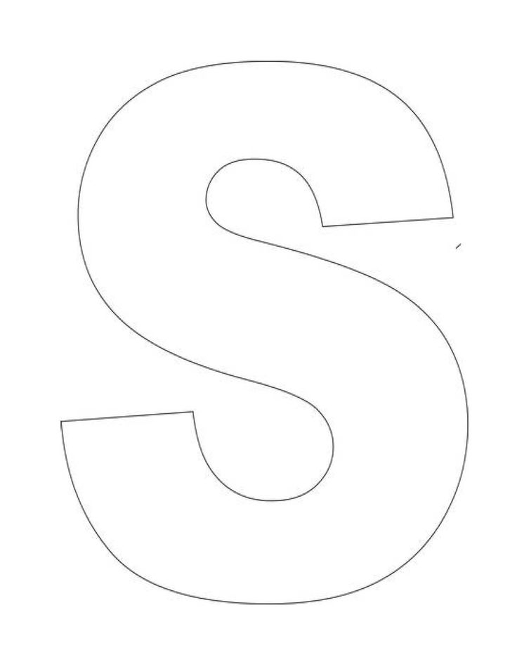 Preschool Letter S Worksheet Letter S Template Lettering Alphabet 