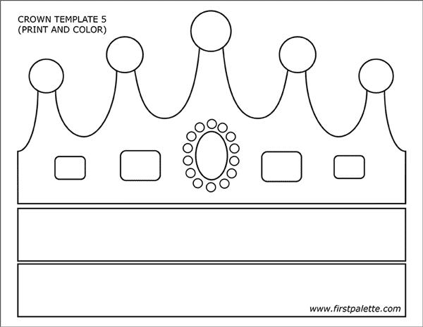 Prince And Princess Crown Templates Free Printable Templates 