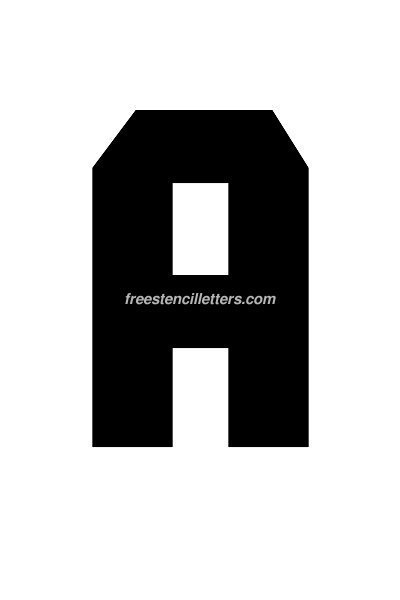 Print 7 Inch A Letter Stencil Free Stencil Letters