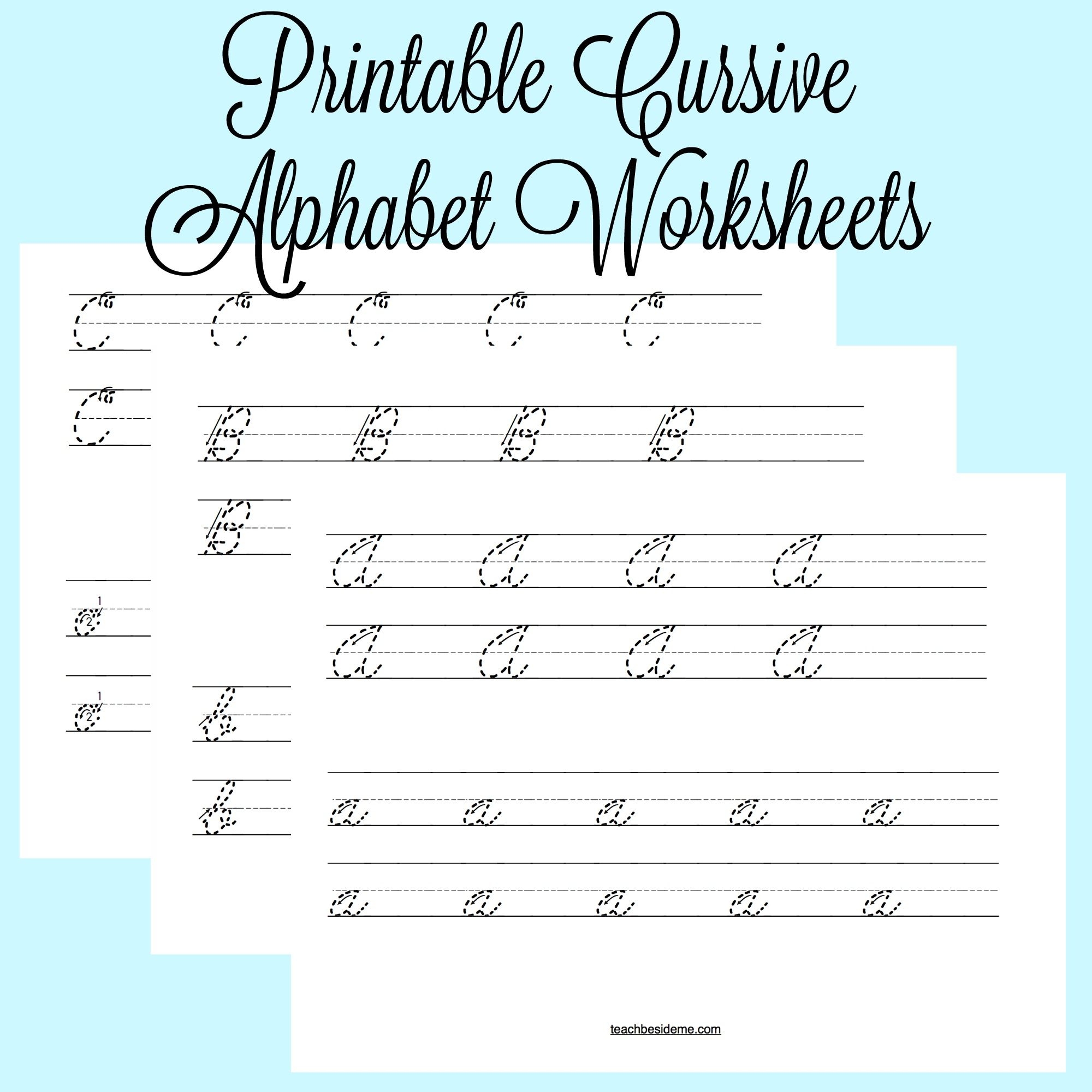 Print Cursive Worksheets Cursive Writing Worksheet Az