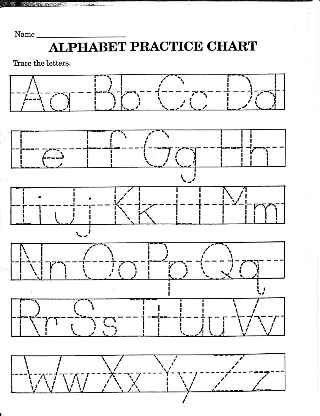 Printable Abc Worksheets For Preschool