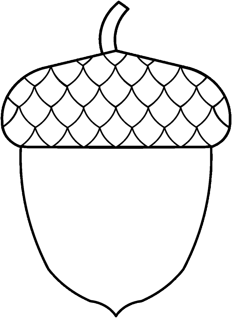 Printable Acorn Template