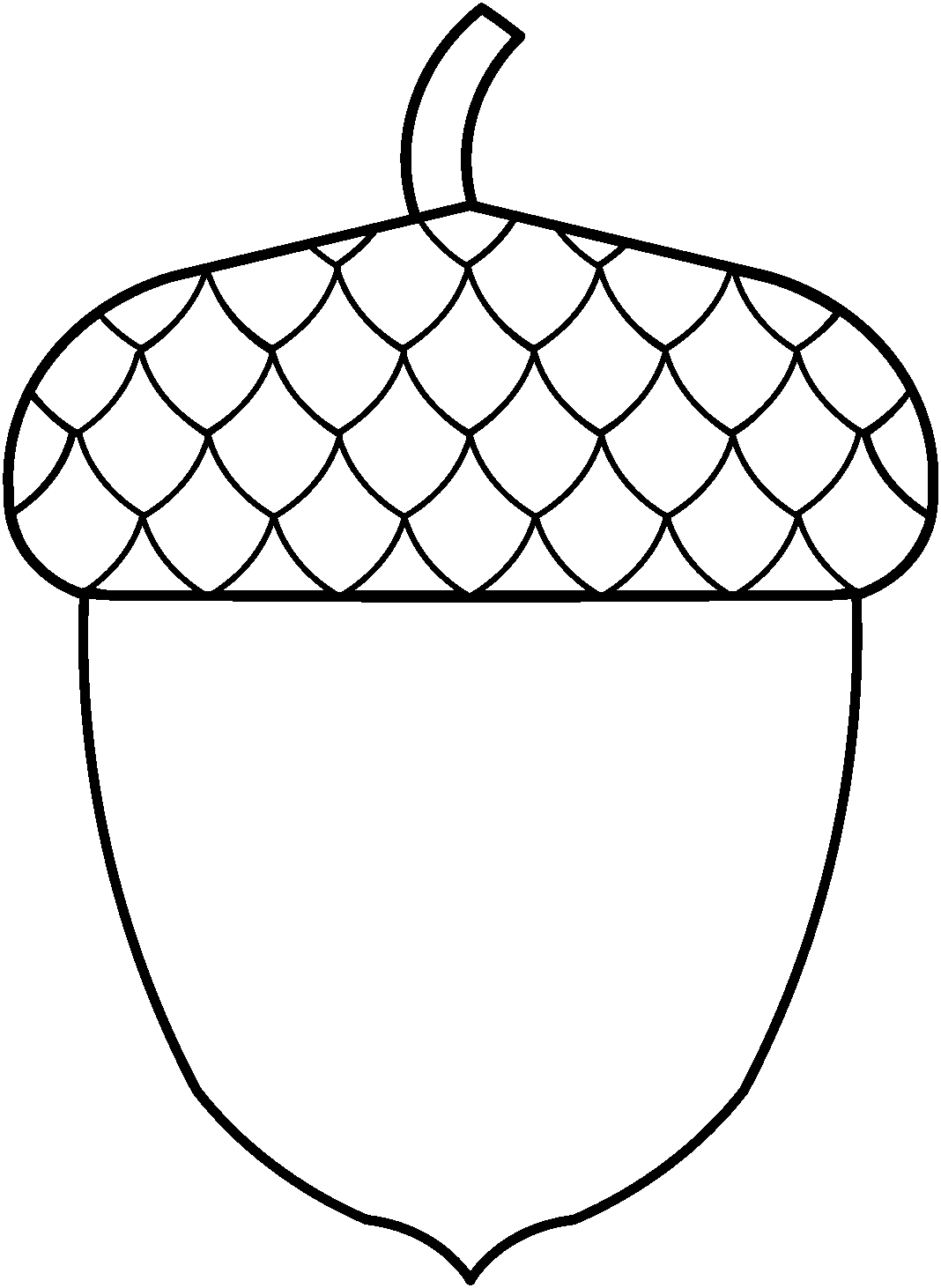 Printable Acorn Template