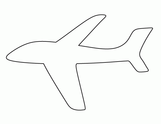 Printable Airplane Template Free PDF Download