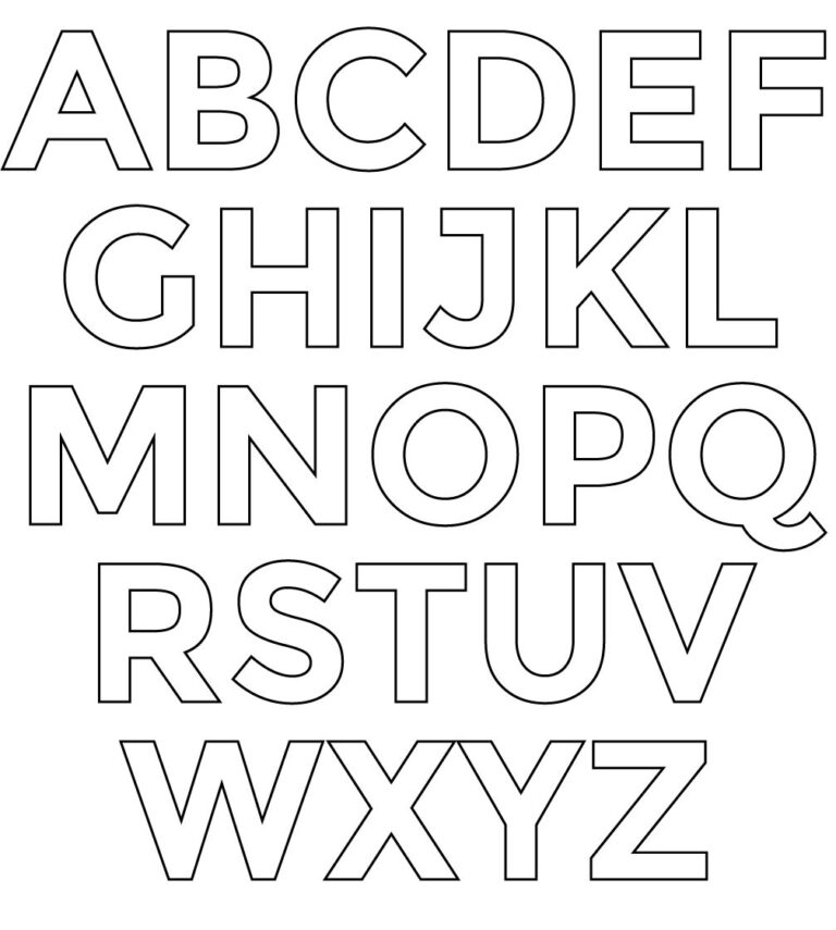 Printable Alphabet Letter Stencils