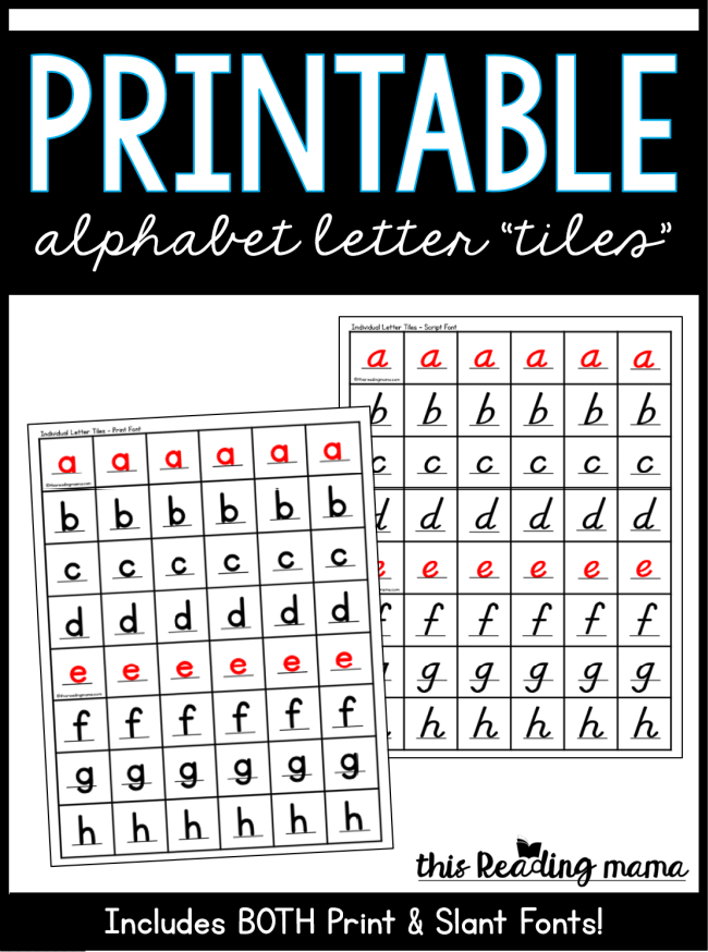 Printable Alphabet Letter Tiles This Reading Mama Printable Alphabet Letter Tiles This Reading Mama