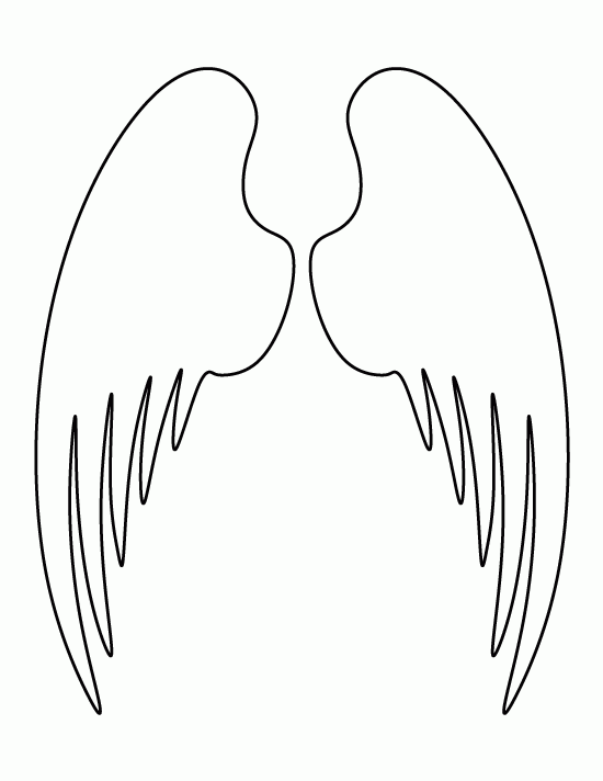 Printable Angel Wings Template