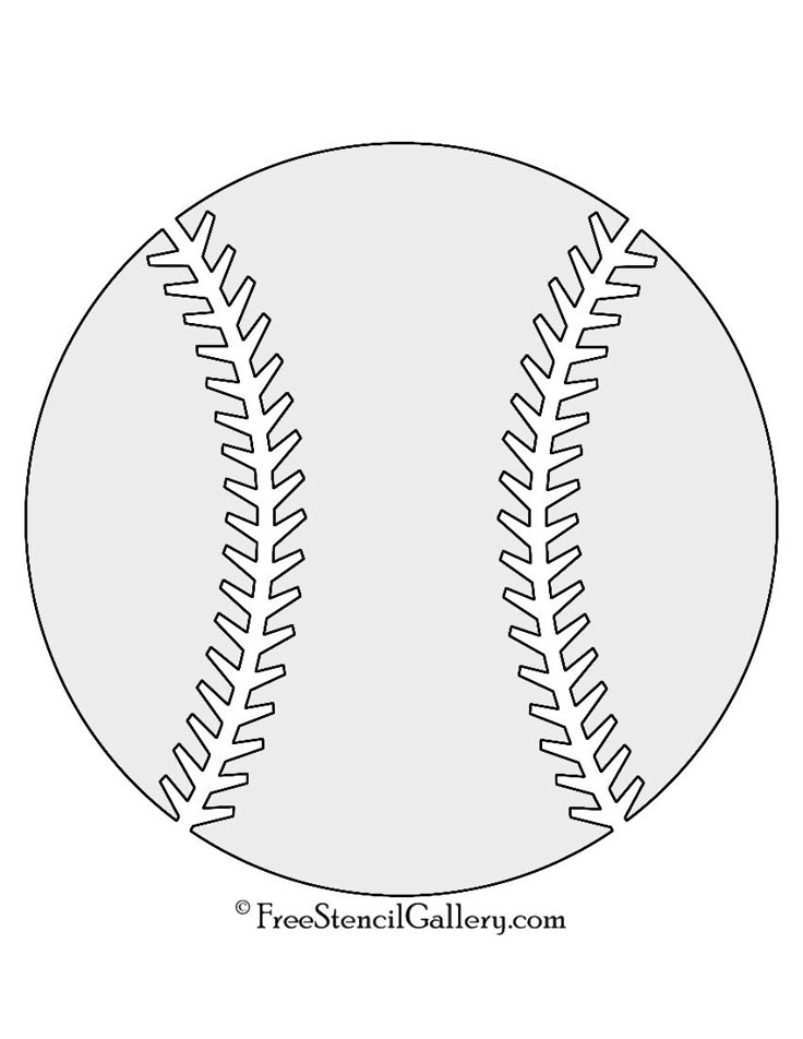 Printable Baseball Template