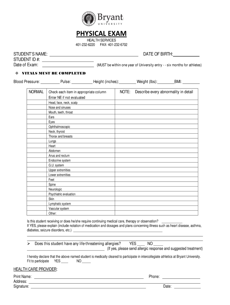 Printable Basic Physical Exam Form Printable Forms Free Online Printable Basic Physical Exam Form Printable Forms Free Online