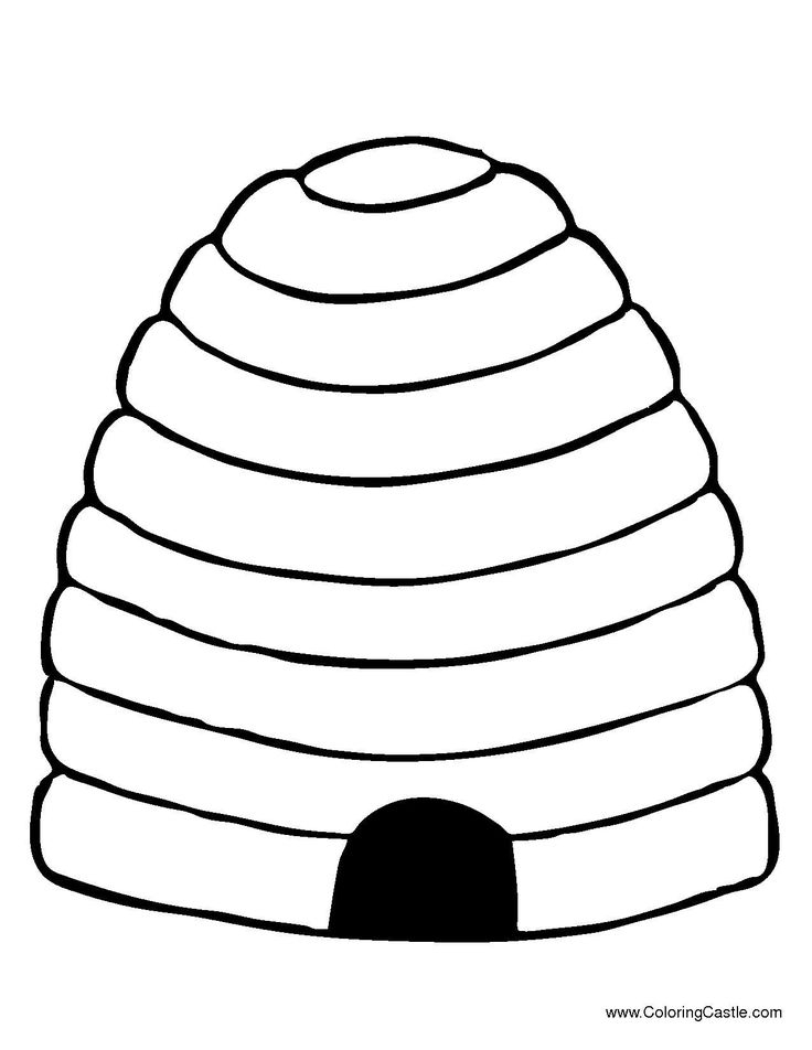 Printable Bee Hive Template
