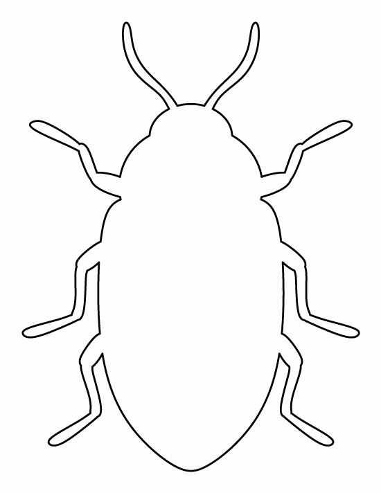 Printable Beetle Template Insect Crafts Beetle Templates Printable Free