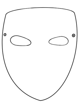Printable Blank Face Mask Template