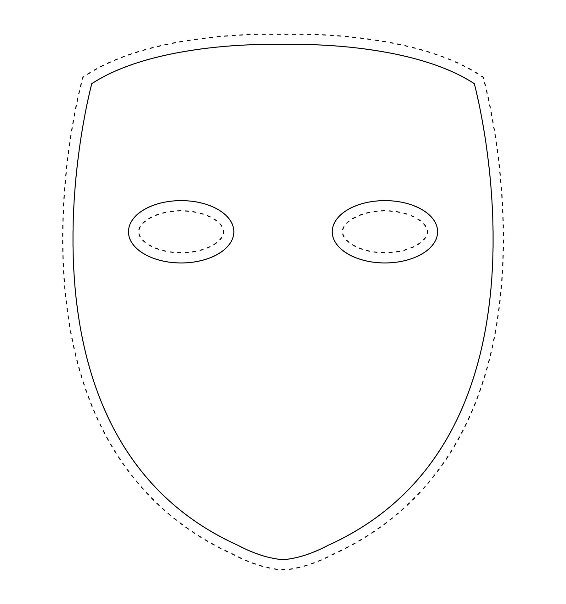 Printable Blank Mask Template Printable Blank Mask Template