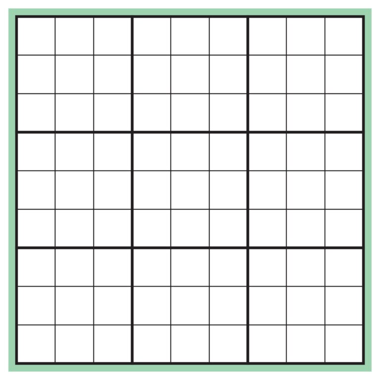 Printable Blank Sudoku Forms Printable Forms Free Online