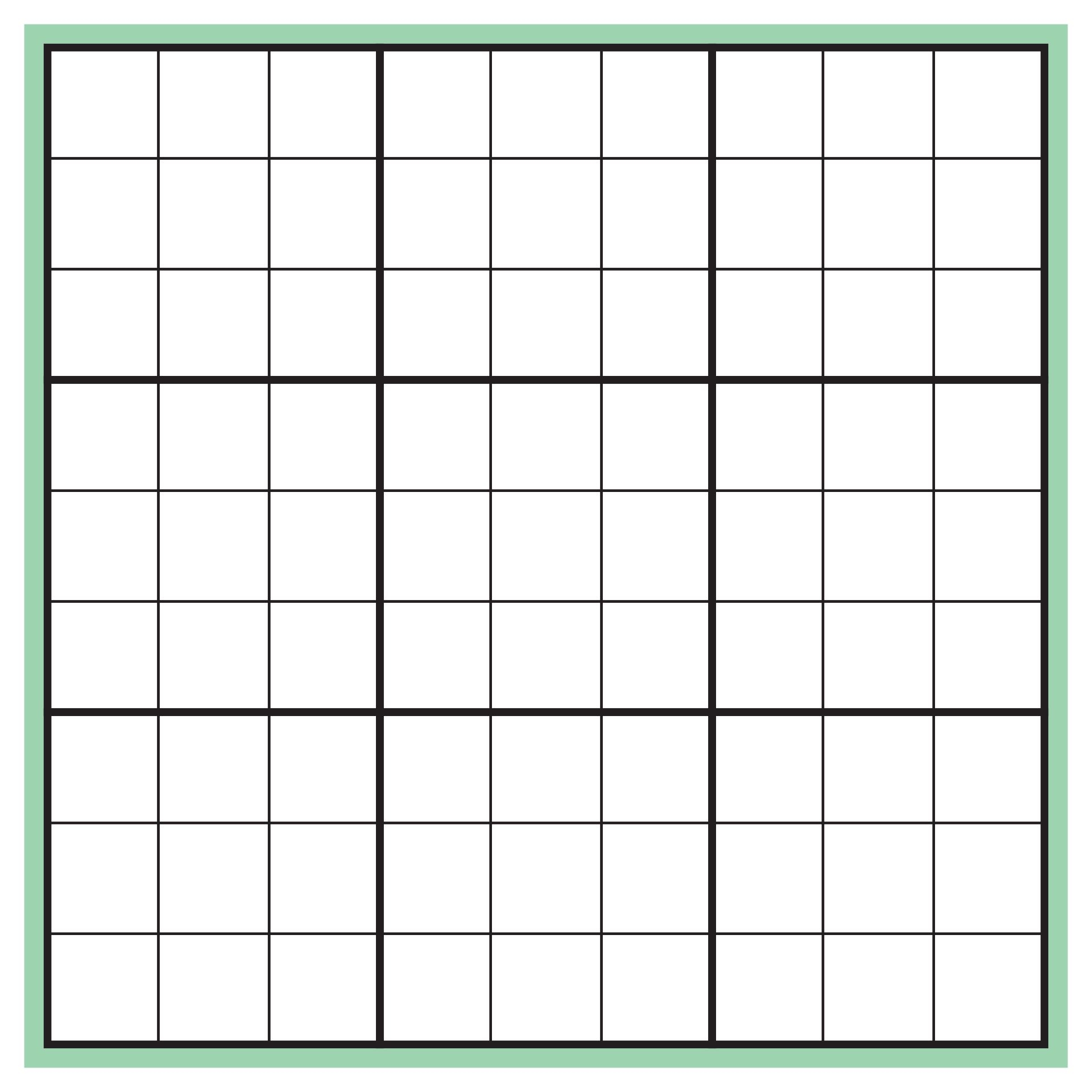 Printable Blank Sudoku Forms Printable Forms Free Online