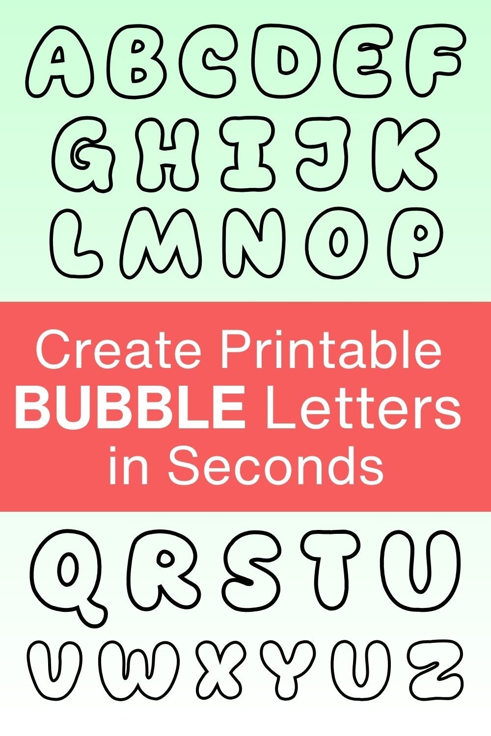 Printable Bubble Letters Free Alphabet Font Letter Templates Printable Bubble Letters Free Alphabet Font Letter Templates