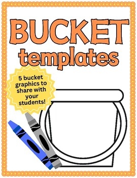 Printable Bucket Templates By HenRyCreated TPT