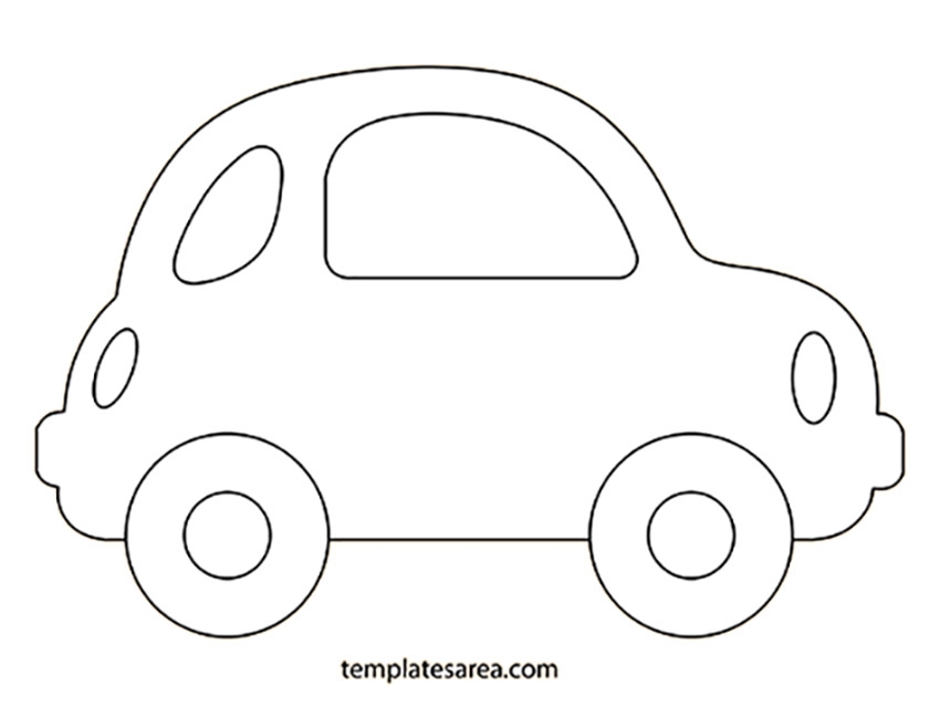 Printable Car Outline Template Ideal For Kids 39 Craft Projects