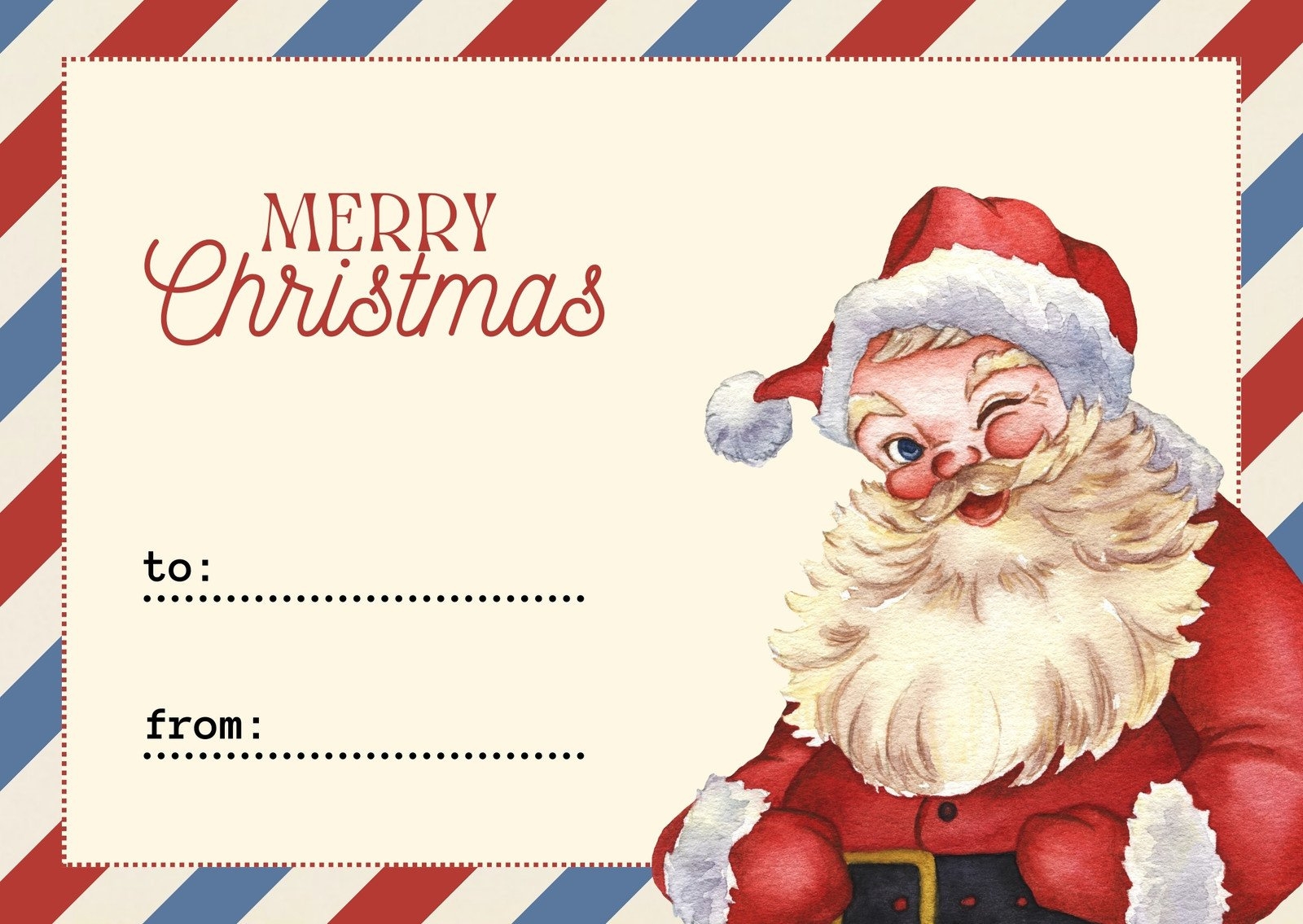 Printable Christmas Card Templates FREE Printable A Z