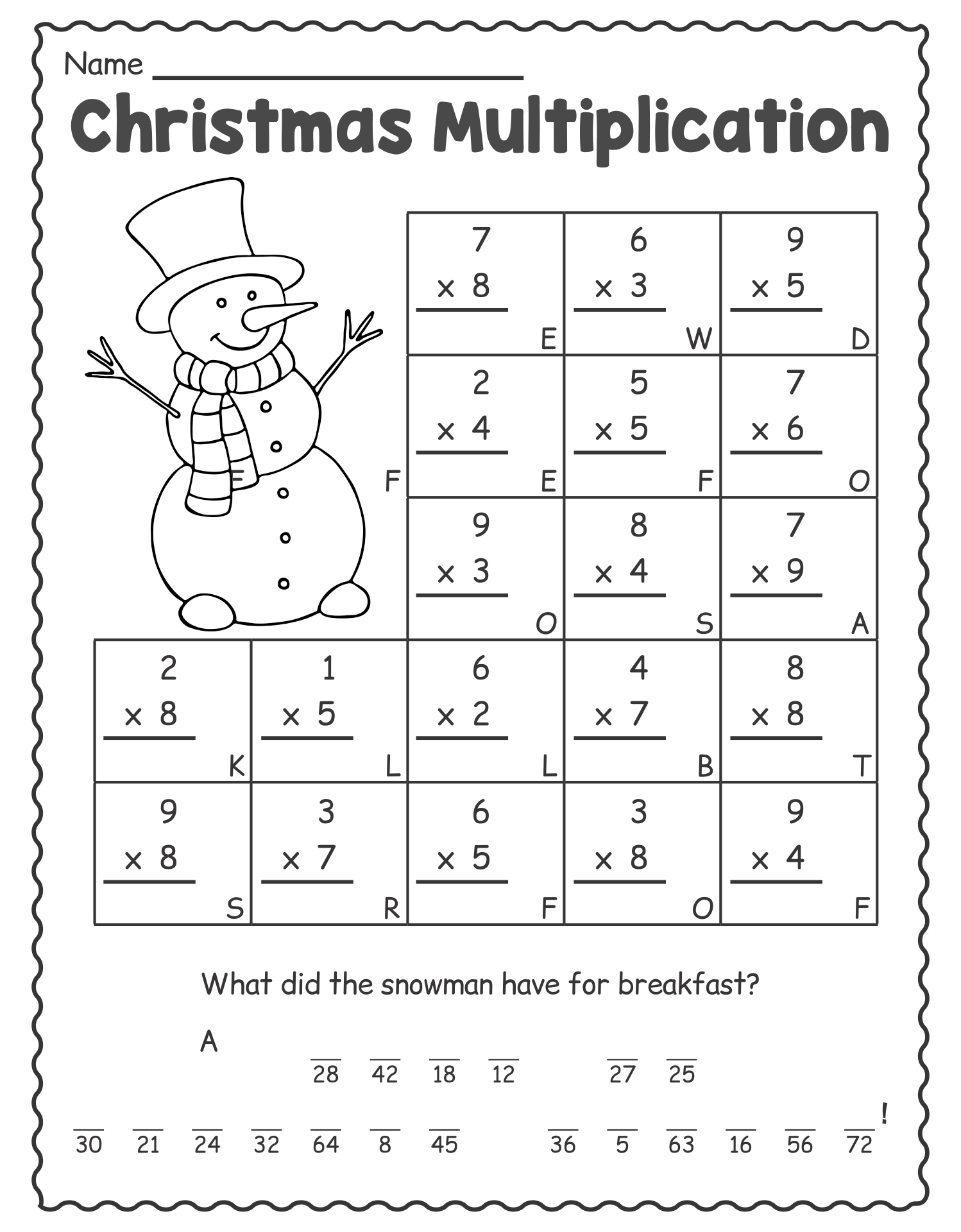 Printable Christmas Math Worksheets For Kids