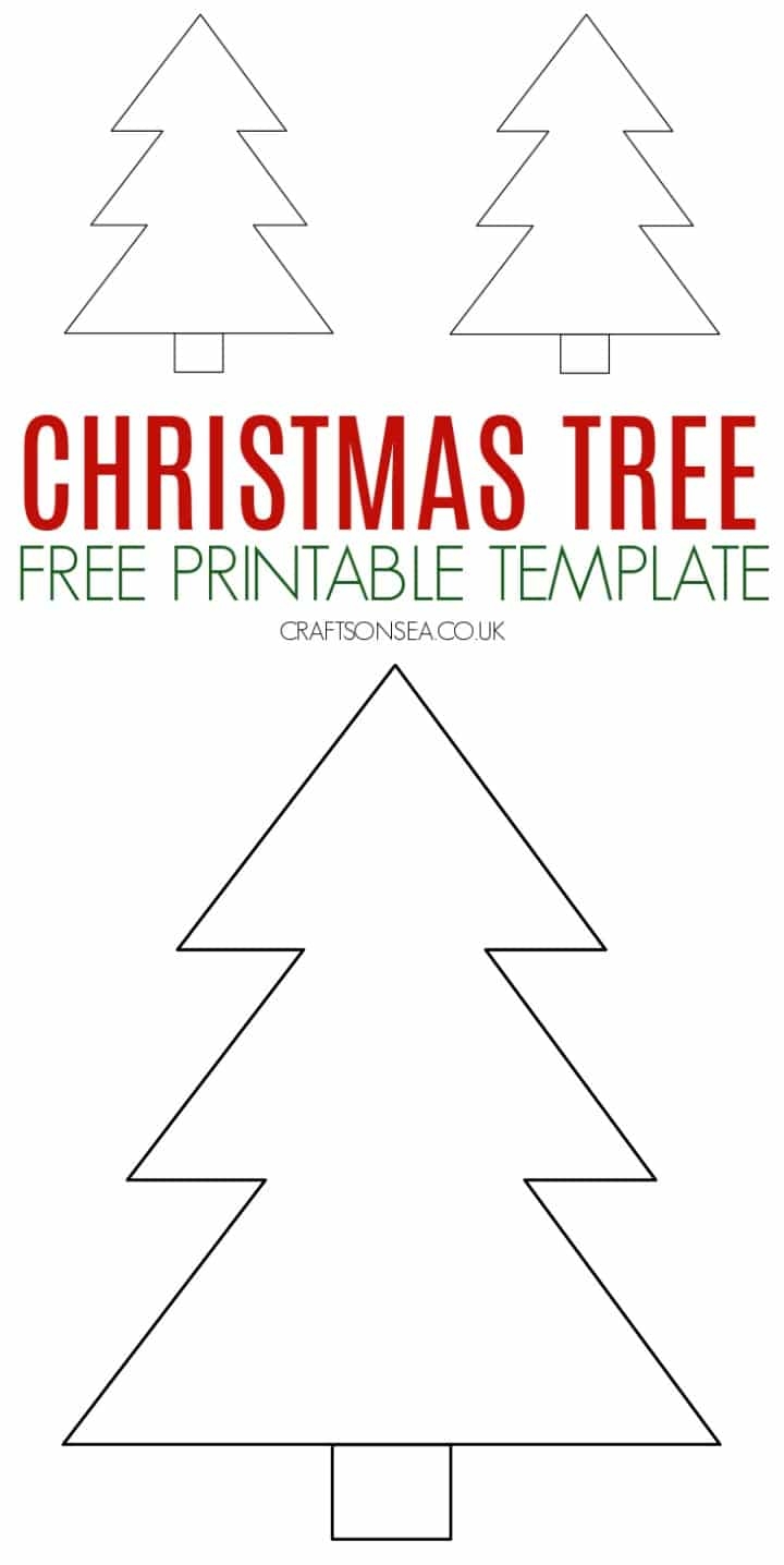 Printable Christmas Tree Template Free Free Printable Templates