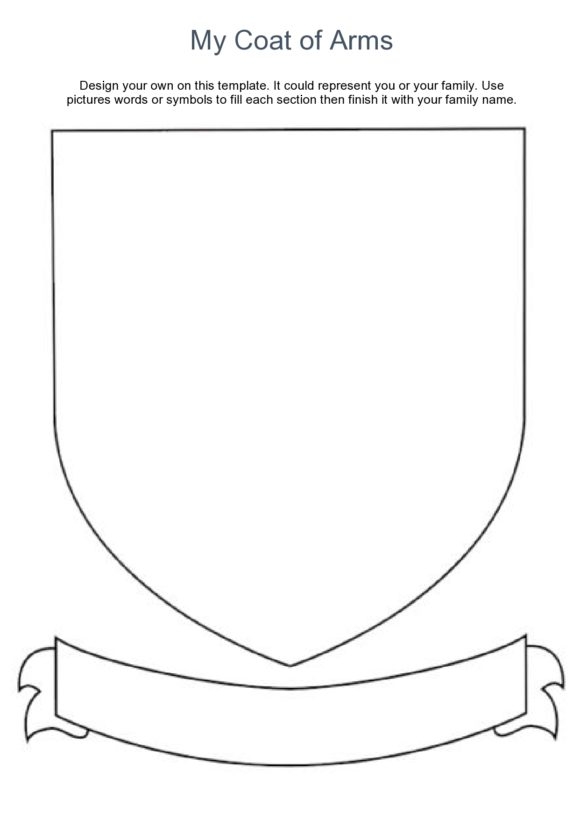 Printable Coat Of Arms Printable Free Templates